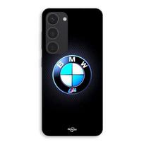 Telefono dėklas - MANIACASE - Samsung Galaxy S23 - Bmw M logotipas - Silikonas - Šviečiantis anglies pluoštas juoda