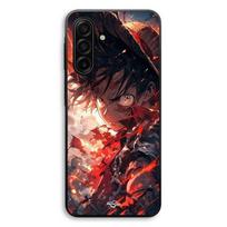 Dėklas Samsung Galaxy A17 One piece Luffy supykęs manga anime art Maniacase juoda