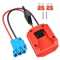 Power Wheels Adapteris Milwaukee 18V M18 Baterijai Su Laidų Jungtimi ir Saugiklio Laikikliu