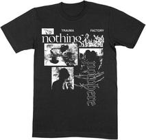 Nothing Nowhere T Shirt Trauma Factor Band Logo Official Mens Black Size M S juoda