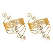 2Pcs Curtain Tie Backs, Sparkling Rhinestone Curtain Holdbacks, Curtain Holder Buckle, Modern Design Curtain Drapes Clips auksas