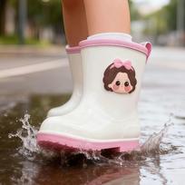 Japanese & Korean Kids' Eco-friendly Lightweight Rain Boots - Non-slip for Boys & Girls, Sizes Small to Large Insole Length 19cm Size 29
