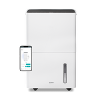 Duux Smart Dehumidifier | Bora | Suitable for rooms up to 50 m² | Water tank capacity 4 L | White