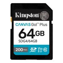 Kingston | Canvas Go! Plus | 64GB | SD | Flash memory class Class 10, UHS-I, U3, V30