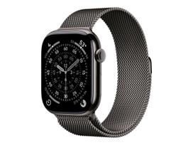 Apple Watch Series 11 GPS + Cellular 46mm Slate Titanium Case with Slate Milanese Loop - M/L