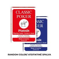 Piatnik Classic 2 Index Pokerio kortų kaladė 1 vnt. (raudona arba mėlyna)