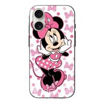 Dėklas - Disney - Iphone 16 - Pelytė Minė - Rožinis - Lankstus rožinė