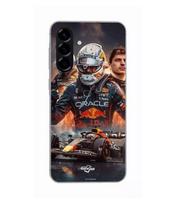 Dėklas - Maniacase - Samsung Galaxy A56 - Silikoninis - Lankstus - Max Verstappen F1 meno tapetas juoda