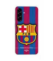 Dėklas - Maniacase - Samsung Galaxy A26 - Silikoninis - Juodas - FC Barcelona logotipas juoda