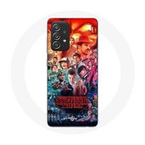 Coque pour Samsung Galaxy A52 Stranger Things Teaser Saison 4 Affiche Personnages Art