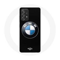 Dėklas - BMW - Samsung Galaxy A52 - Juodas logotipas - Minkštas - Apsauga nuo smūgių juoda