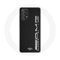 Coque pour Samsung Galaxy A52 Amg Logo Carbone Texture