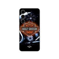 Dėklas - Harley Davidson - Samsung Galaxy S24 - Minkštas - Juodas - Maniacase logotipas