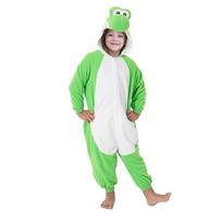 Vaikams onesie Yoshi Kigurumi Berniukų vientisas pižama Animacinis Cosplay kostiumas Kalėdoms Helovinui Vilnos pižama Anime namų drabužiai Šventei Pijamas 8
