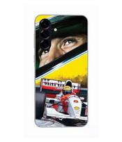 Case - Maniacase - Samsung Galaxy A56 - Silicone - Black - Ayrton Senna Mclaren juoda