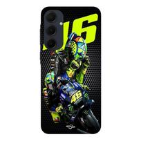 Telefono dėklas - MANIACASE - Samsung galaxy A55 - Silikonas - Minkštas - Valentino Rossi Logotipas Motogp monster
