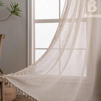 Skraidanti katė Amerikietiško bambuko siūlų šviesą praleidžiančios užuolaidos miegamajam, virtuvei, svetainei, balkonui ir pertvarai 150x60cm (150g)