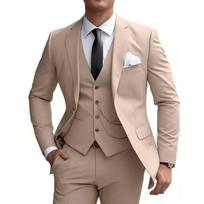 Elegantiškas mėtų žalumo 3 dalių vyriškas kostiumas Jaunikio Smokingas Verslo kostiumas Slim Fit Su įpjovomis atlapais Švarkas Liemenė Kelnės Vestuvėms Šventei Išleistuvėms S balta