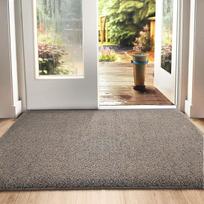 DEXI Dirt Trapper Mat, neslystantis kilimėlis vidaus ir lauko reikmėms, plaunamas kilimėlis prie įėjimo, absorbuojantis grindų kilimėlis, įėjimo kilimėlis, 90 x 150 cm, rudai mėlynas