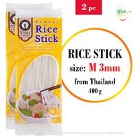 Ryžių makaronai, Finest Rice Stick M 3mm, Thai Dancer, 2x400g