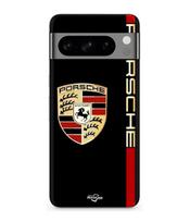 Coque - MANIACASE - Google Pixel 8a Pro - Logo PORSCHE rouge et doré - Silicone - Souple juoda