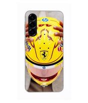 Dėklas - Ferrari - Hamilton 44 - Silikoninis - Minkštas - Suderinamas su Samsung Galaxy A56 juoda