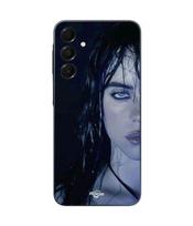 Dėklas Samsung Galaxy A15 billie eilish veidas juodas fonas Maniacase juoda