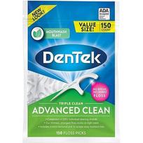 Dantų krapštukai Dentek Triple Clean Advanced Clean, 150 vnt.