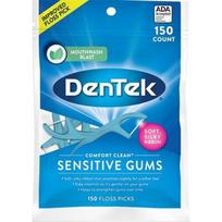 Dantų krapštukai Dentek Comfort Clean Sensitive Gum, 150 vnt.