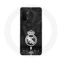 Coque pour Oppo A74 5G Real Madrid Club de Fútbol Logo Gris pilka