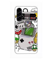 Case - Maniacase - Samsung Galaxy A56 - Silicone - Black - Vintage Nintendo juoda