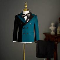 Vaikams Berniukams Vestuvinis Kostiumas Vaikų Kostiumas Berniukams Elegantiški Formalūs Kostiumai Vaikams Nuo 4 Iki 10 Metų Vaikams Berniukams Mokyklos Uniforma Švarkelio Rinkinys 90 juoda/metalinė jūros dumblių spalva