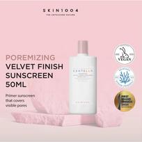 Madagaskaro Centella Poras Lyginantis Aksominės Tekstūros Apsauginis Kremas Nuo Saulės SPF 50+ PA++++ 50 ml / 1.69 fl. oz.