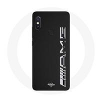 Coque pour Xiaomi Redmi Note 5 Pro Amg Logo Carbone Texture juoda