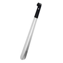 1Pc  Stainless Steel Shoe Horn with Rubber Dipped Handle for Easy Shoe Wearing