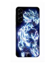 Case - Maniacase - Galaxy A56 - Silicone - Shiny - Dragon Ball Z Goku Ultra Instinct juoda