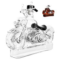 300 ml stiklinis motociklo formos viskio grafinas spiritiniams gėrimams laikyti. Šaunios metinių, Kalėdų dovanų idėjos vyrams, tėčiui, motociklų mėgėjams