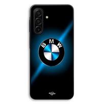 Dėklas Samsung Galaxy A17, juodas ir blizgiai mėlynas BMW logotipas, Maniacase juoda