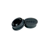 Magnetai NOBO, 20 mm, 8 vnt., juoda sp.