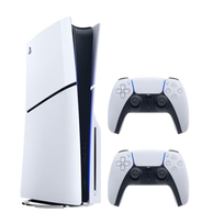 Sony PlayStation 5 Slim (Disc) žaidimų konsolė su papildomu bevieliu valdikliu | 1TB SSD | 16GB GDDR6 RAM | BD-ROM (4K Ultra HD)