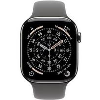 Apple Watch Series 11, GPS + Cellular, Titanium, Stone Grey Sport Band (S/M) - 46mm MFCW4MP/A