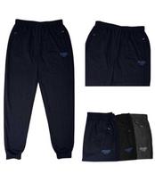Pašiltintos sportinės kelnės vyrams 4755, juodos, 2XL
