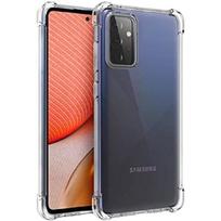 „Evelatus“ Samsung Galaxy A72 apsauginis silikoninis dėklas, atsparus smūgiams, TPU, skaidrus, karinis