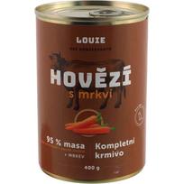 Louie – konservai šunims su jautiena ir morkomis 400 g