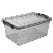 Maisto talpykla su dangčiu 14 l, pilka
