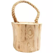 Medinis durų stabdys 15 cm