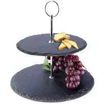 Dviaukštis akmeninis padėklas 23 cm
