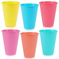 Plastikiniai puodeliai 400 ml, 6 vnt