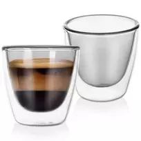 Dvigubų sienelių stiklinės 90 ml 2 vnt.
