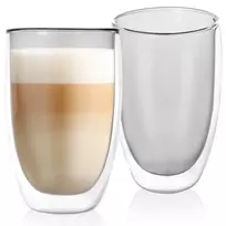 Dvigubo stiklo termopuodeliai 460 ml, 2 vnt.